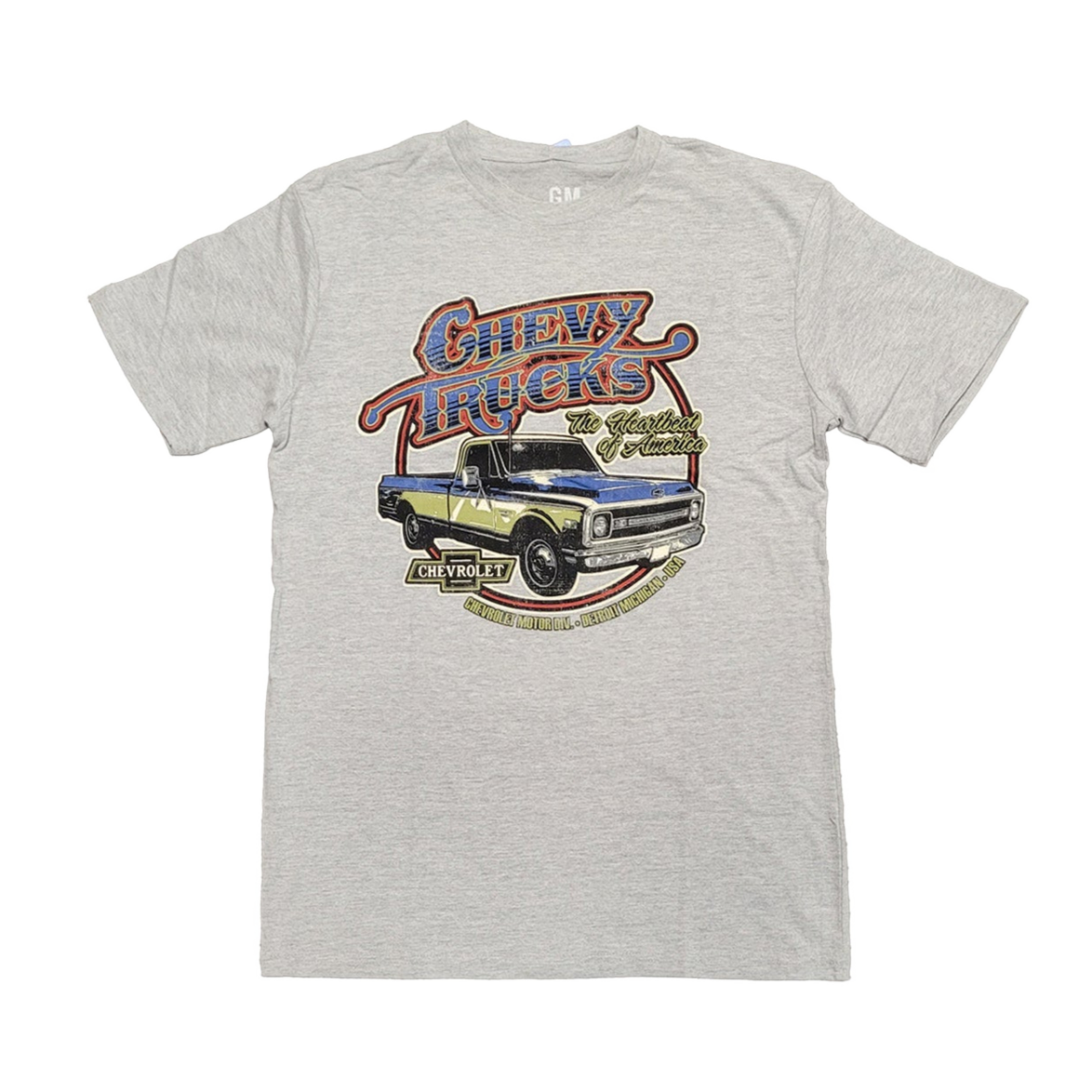 Chevy Trucks 1970 Circle Text T Shirt