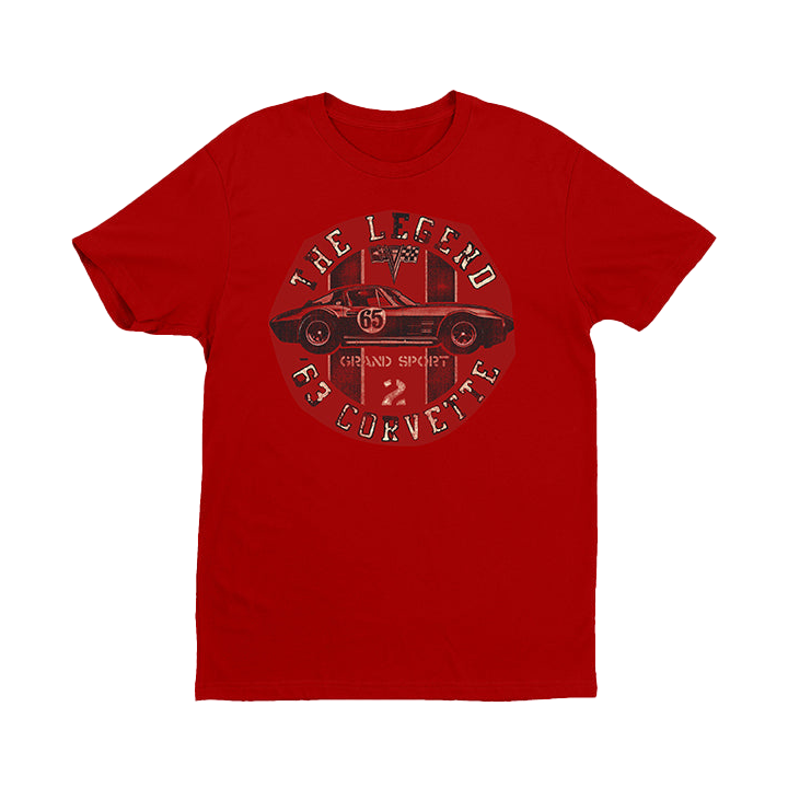 1963 Corvette Text Circle Retro T Shirt