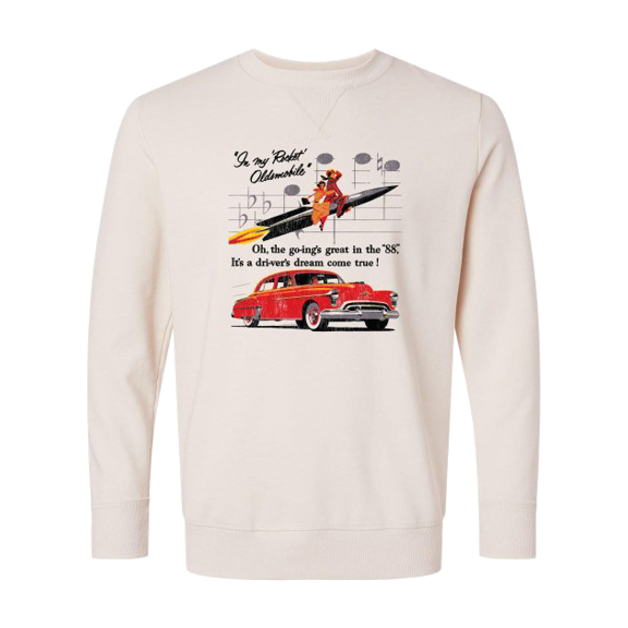 Oldsmobile 88 Rocket Unisex Vintage Wash Crewneck