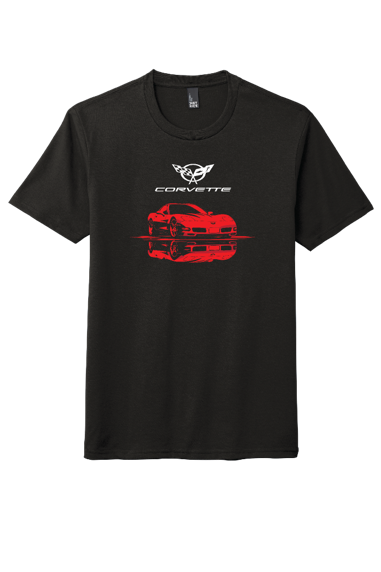 Corvette C3 Bold Red Car Graphic T-Shirt