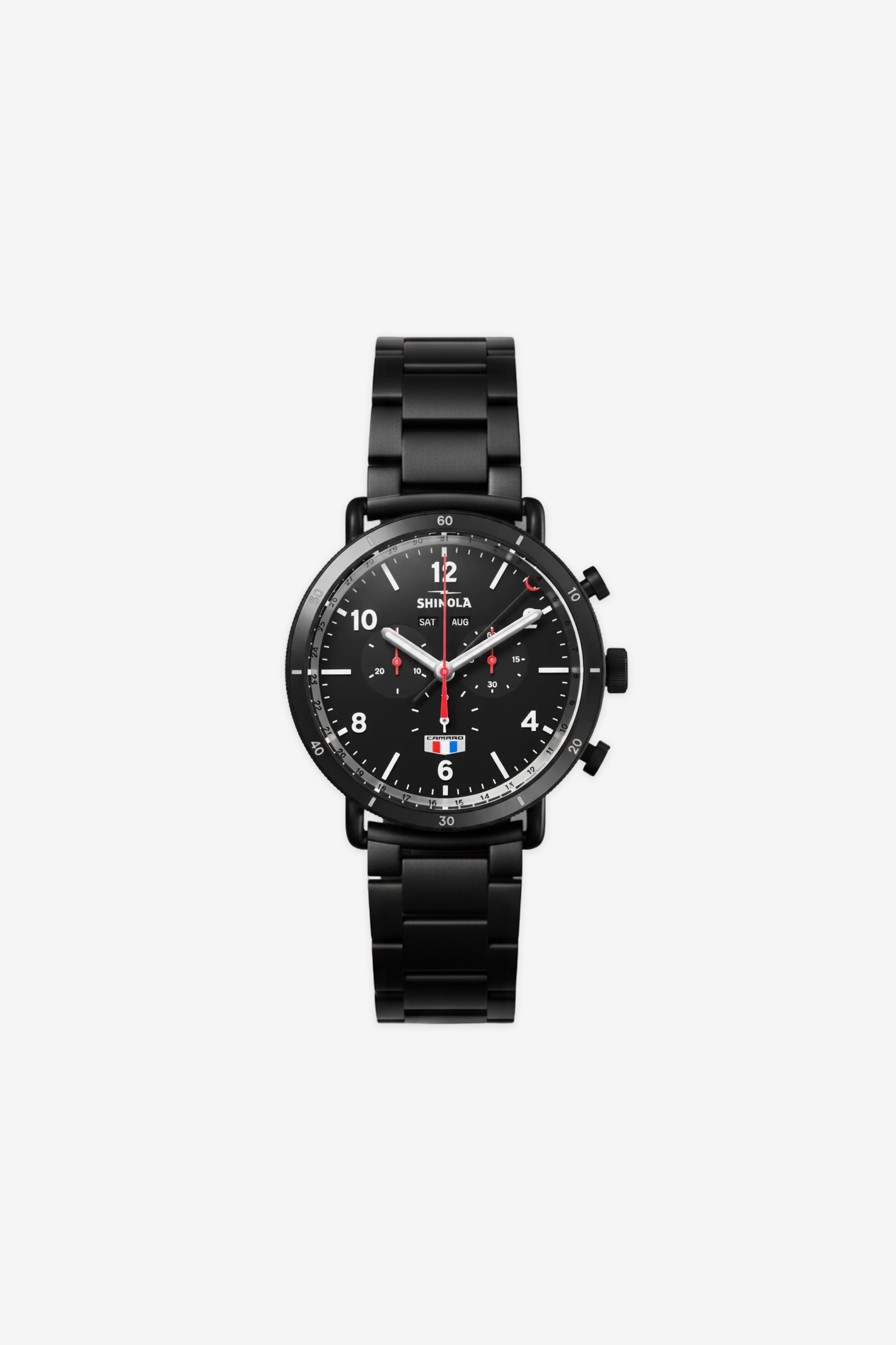 Shinola Detroit Camaro Limited Edition Chronograph Watch – Canfield Sport 45mm - Chevrolet Merchandise