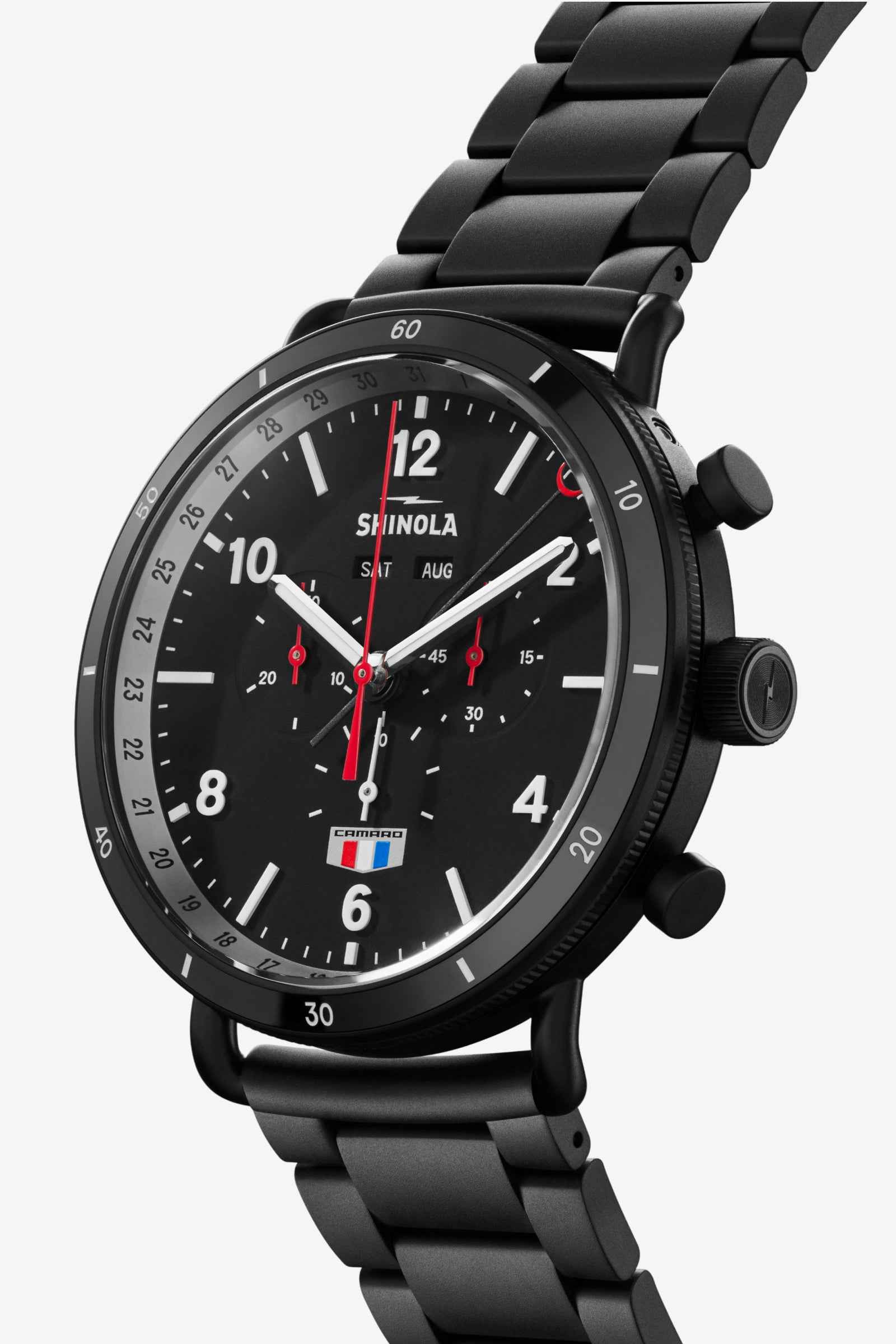 Shinola Detroit Camaro Limited Edition Chronograph Watch – Canfield Sport 45mm - Chevrolet Merchandise