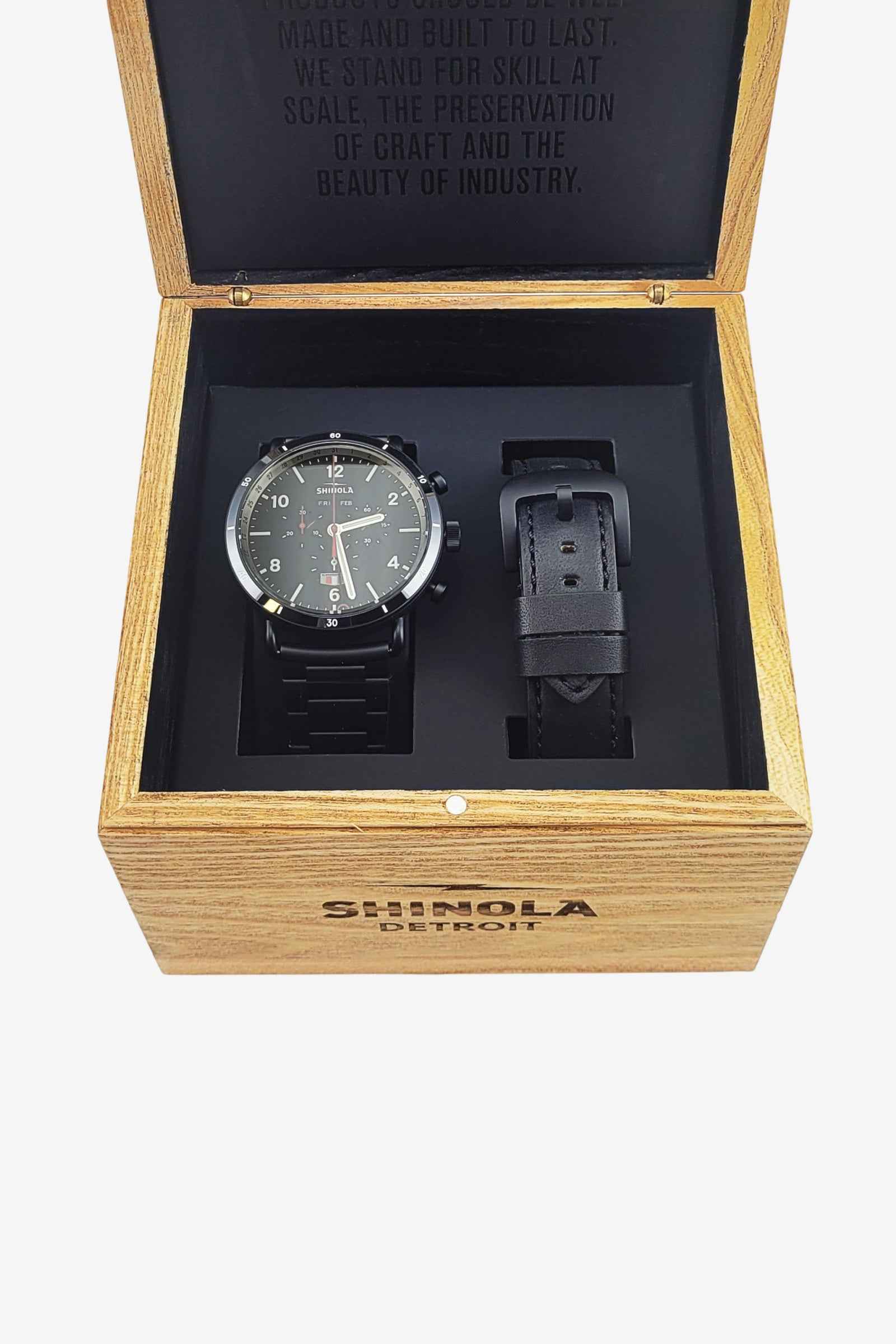 Shinola Detroit Camaro Limited Edition Chronograph Watch – Canfield Sport 45mm - Chevrolet Merchandise