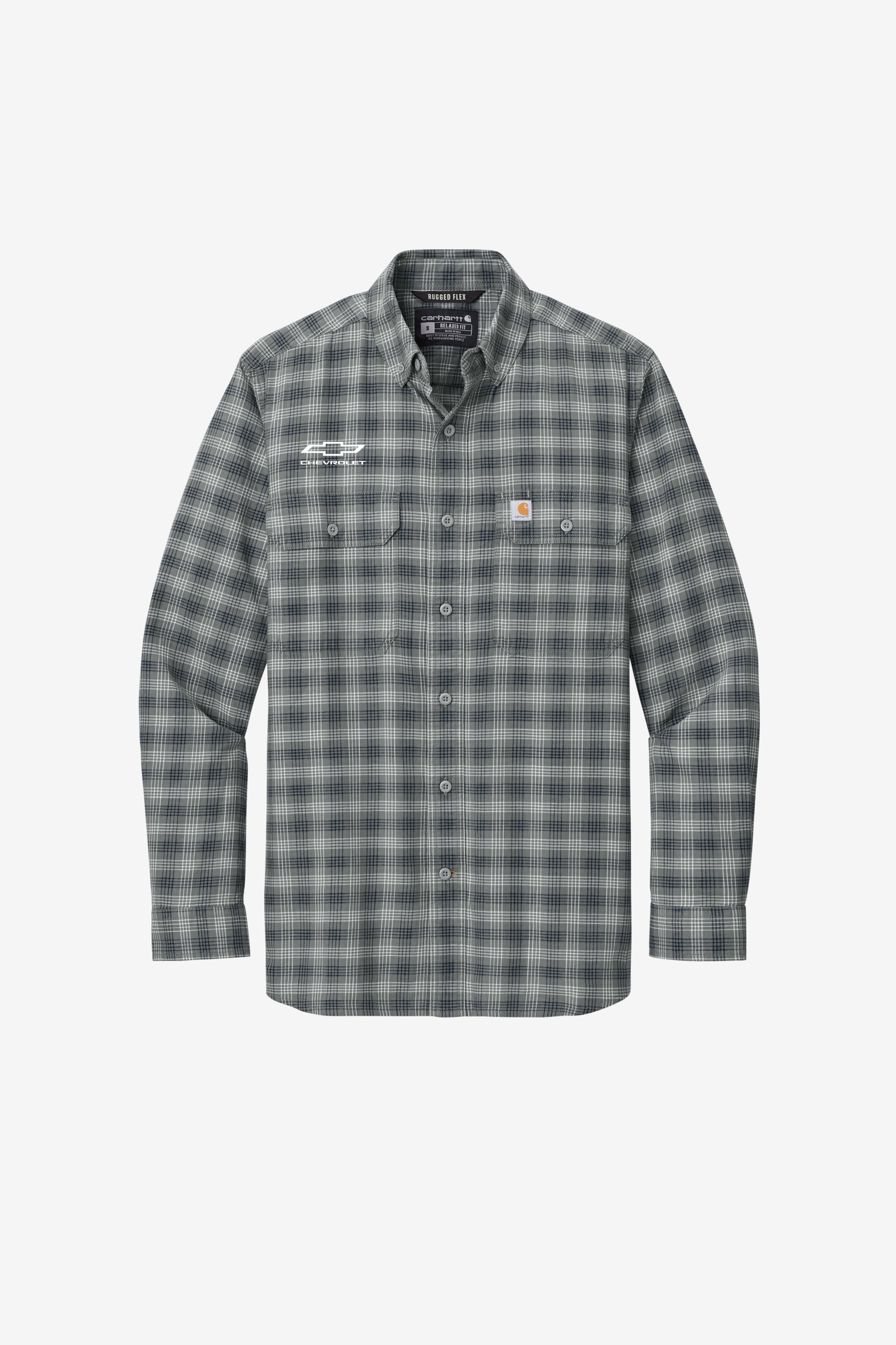 Chevrolet Carhartt Plaid Long Sleeve Shirt